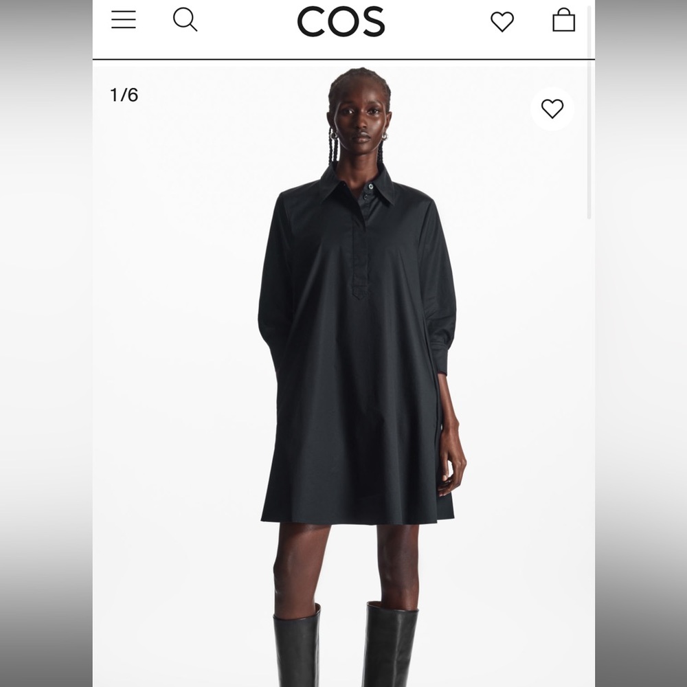 COS A-LINE MINI SHIRT DRESS